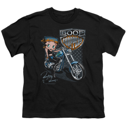 Betty Boop Choppers - Youth T-Shirt Youth T-Shirt (Ages 8-12) Betty Boop   