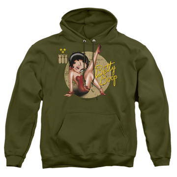 Betty Boop Nose Art - Pullover Hoodie Pullover Hoodie Betty Boop   