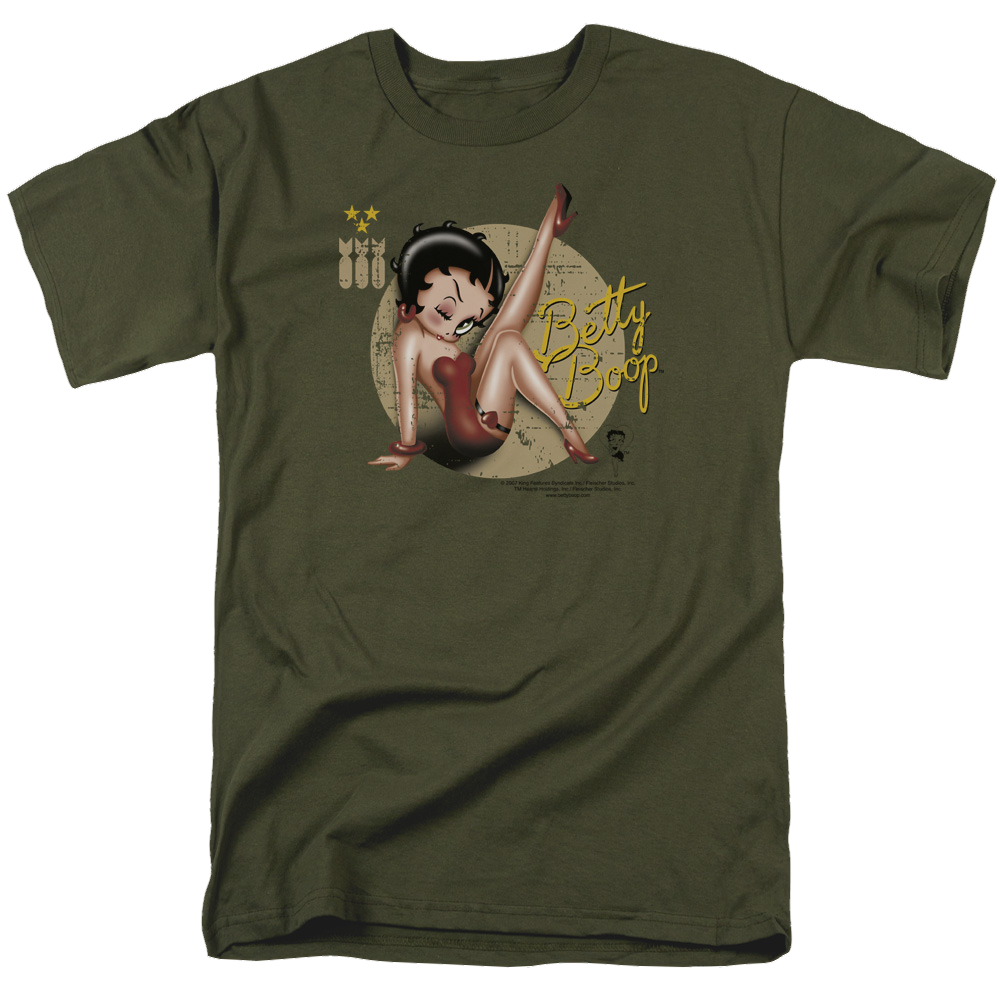 Betty Boop Nose Art - Men's Regular Fit T-Shirt Men's Regular Fit T-Shirt Betty Boop   