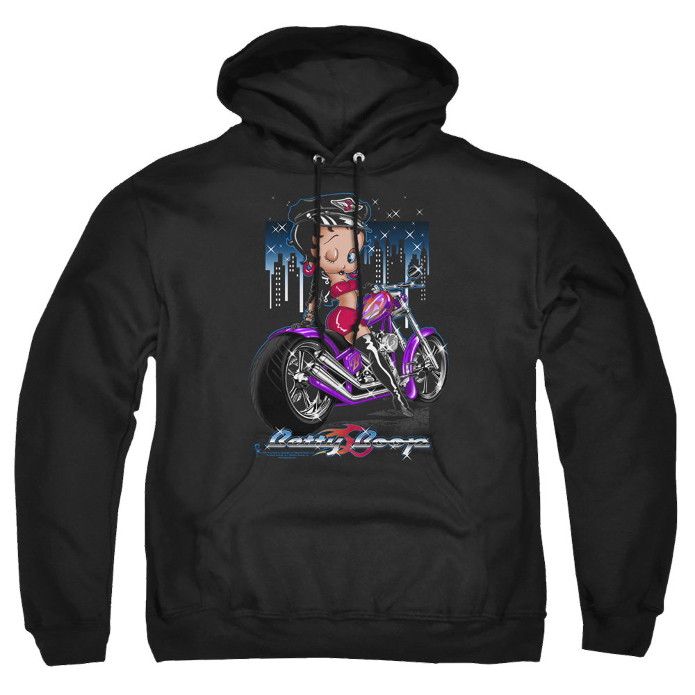 Betty Boop City Chopper - Pullover Hoodie Pullover Hoodie Betty Boop   