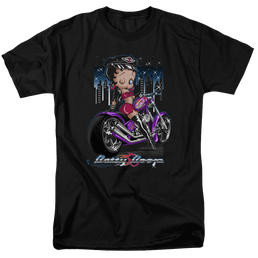 Betty Boop City Chopper - Men's Regular Fit T-Shirt Men's Regular Fit T-Shirt Betty Boop   