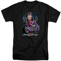 Betty Boop City Chopper - Men's Tall Fit T-Shirt Men's Tall Fit T-Shirt Betty Boop   