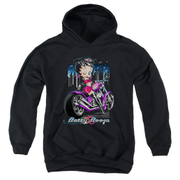 Betty Boop City Chopper - Youth Hoodie Youth Hoodie (Ages 8-12) Betty Boop   