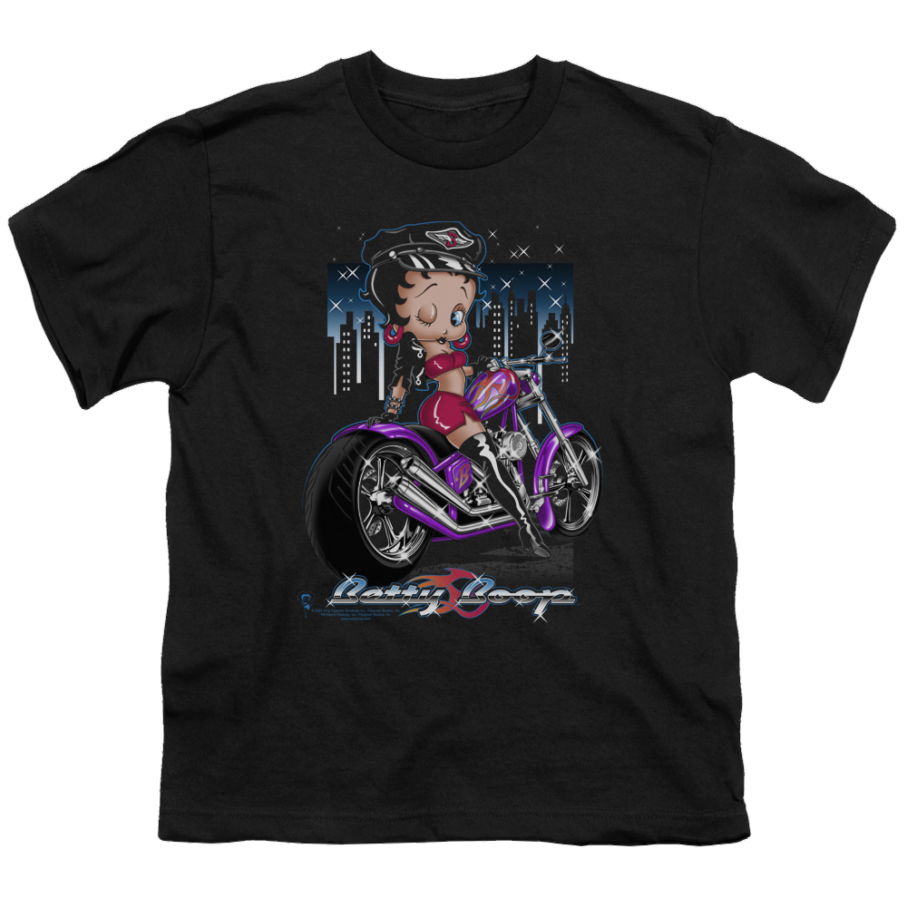 Betty Boop City Chopper - Youth T-Shirt Youth T-Shirt (Ages 8-12) Betty Boop   