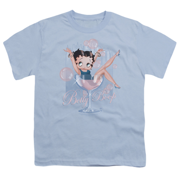 Betty Boop Pink Champagne - Youth T-Shirt Youth T-Shirt (Ages 8-12) Betty Boop   