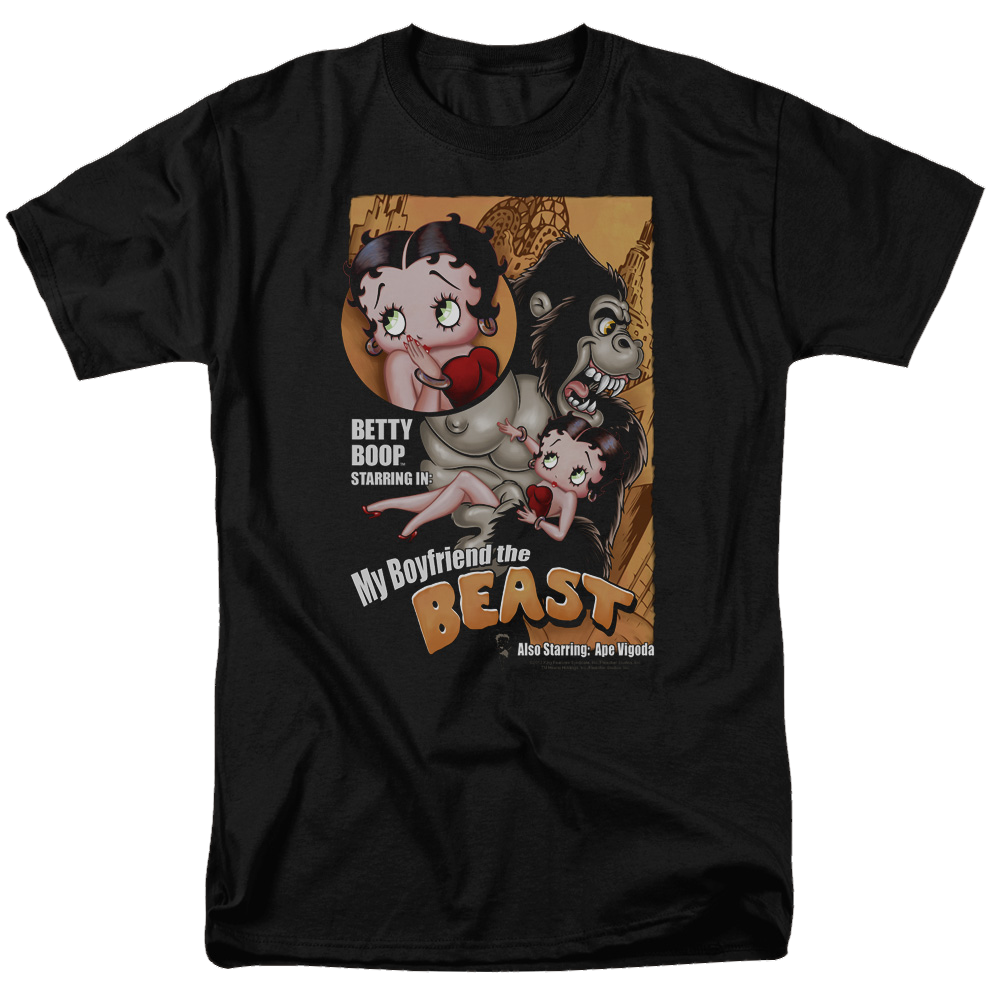 Betty Boop Boyfriend The Beast - Men's Regular Fit T-Shirt Men's Regular Fit T-Shirt Betty Boop   