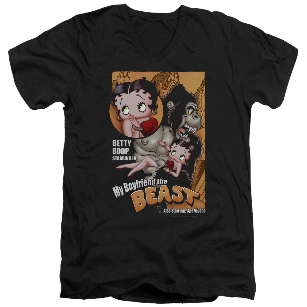 Betty Boop Boyfriend The Beast - Men's V-Neck T-Shirt Men's V-Neck T-Shirt Betty Boop   
