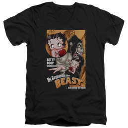 Betty Boop Boyfriend The Beast - Men's V-Neck T-Shirt Men's V-Neck T-Shirt Betty Boop   