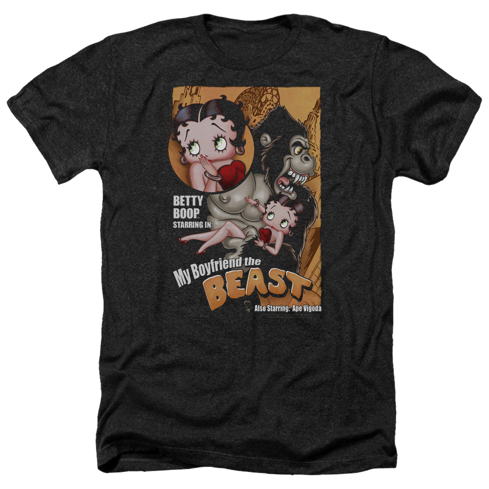 Betty Boop Boyfriend The Beast - Men's Heather T-Shirt Men's Heather T-Shirt Betty Boop   