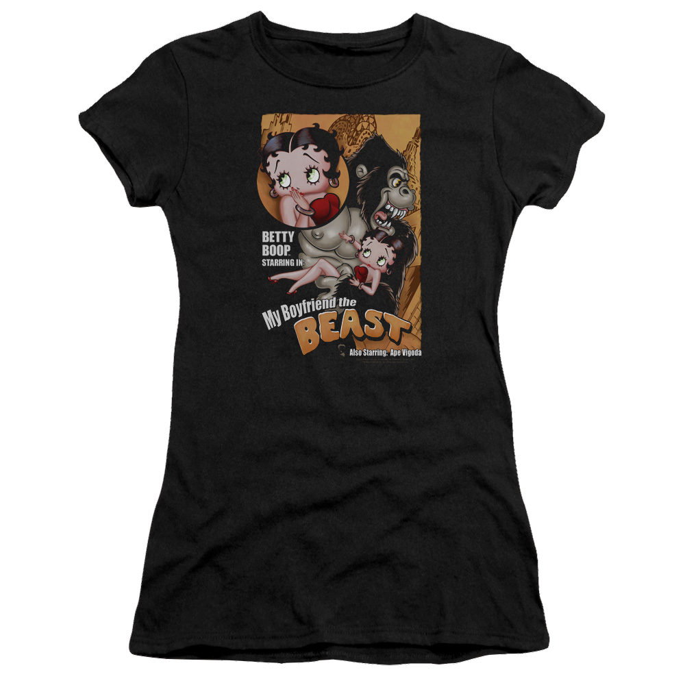 Betty Boop Boyfriend The Beast - Juniors T-Shirt Juniors T-Shirt Betty Boop   