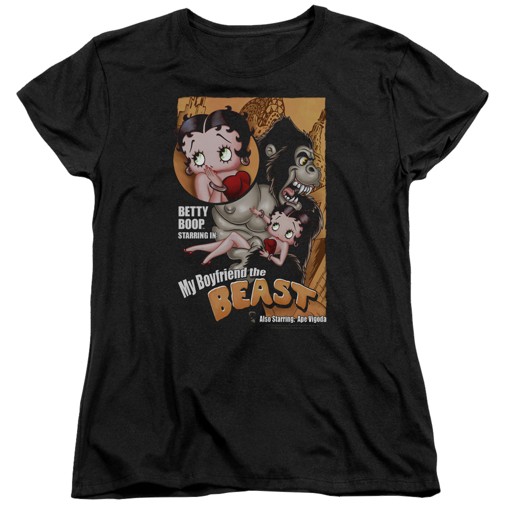 Betty Boop Boyfriend The Beast - Women's T-Shirt Women's T-Shirt Betty Boop   