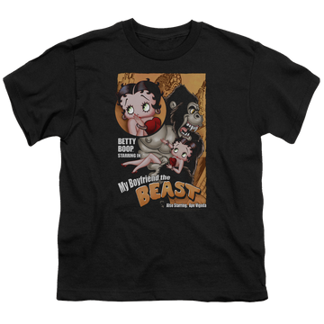 Betty Boop Boyfriend The Beast - Youth T-Shirt Youth T-Shirt (Ages 8-12) Betty Boop   