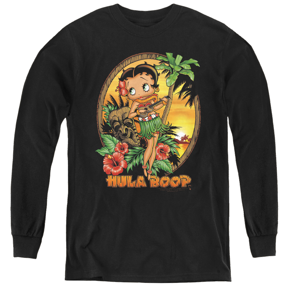 Betty Boop Hula Boop Ii - Youth Long Sleeve T-Shirt Youth Long Sleeve T-Shirt Betty Boop   