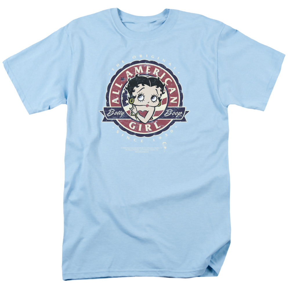 Betty Boop All American Girl - Men's Regular Fit T-Shirt Men's Regular Fit T-Shirt Betty Boop   