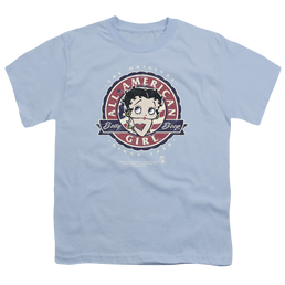 Betty Boop All American Girl - Youth T-Shirt Youth T-Shirt (Ages 8-12) Betty Boop   