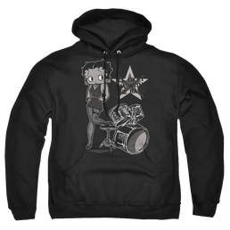 Betty Boop With The Band - Pullover Hoodie Pullover Hoodie Betty Boop   