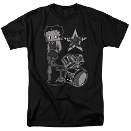 Betty Boop With The Band - Men's Regular Fit T-Shirt Men's Regular Fit T-Shirt Betty Boop   