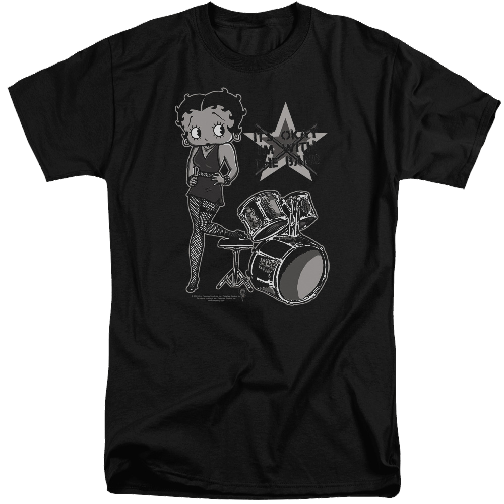 Betty Boop With The Band - Men's Tall Fit T-Shirt Men's Tall Fit T-Shirt Betty Boop   