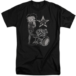 Betty Boop With The Band - Men's Tall Fit T-Shirt Men's Tall Fit T-Shirt Betty Boop   