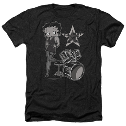 Betty Boop With The Band - Men's Heather T-Shirt Men's Heather T-Shirt Betty Boop   