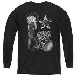 Betty Boop With The Band - Youth Long Sleeve T-Shirt Youth Long Sleeve T-Shirt Betty Boop   