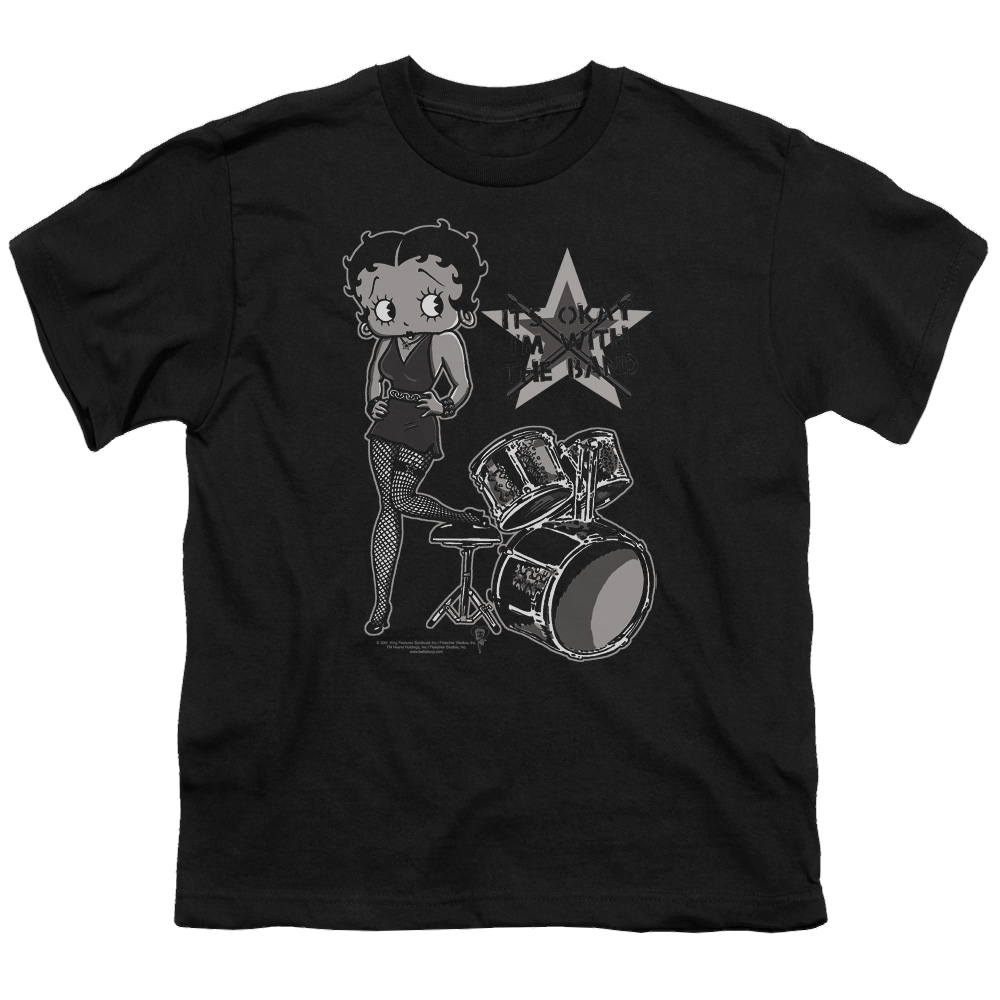 Betty Boop With The Band - Youth T-Shirt Youth T-Shirt (Ages 8-12) Betty Boop   