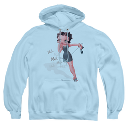 Betty Boop Blah Blah Blah - Pullover Hoodie Pullover Hoodie Betty Boop   