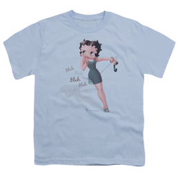 Betty Boop Blah Blah Blah - Youth T-Shirt Youth T-Shirt (Ages 8-12) Betty Boop   