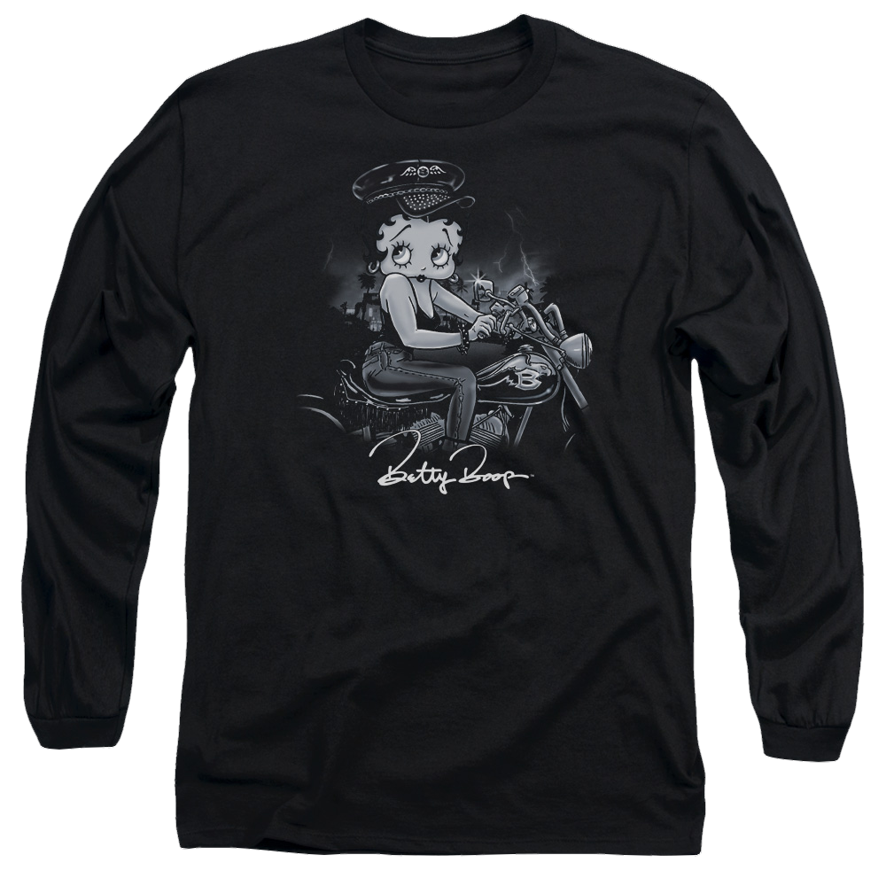 Betty Boop Storm Rider - Men's Long Sleeve T-Shirt Men's Long Sleeve T-Shirt Betty Boop   