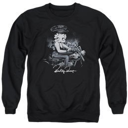 Betty Boop Storm Rider - Men's Crewneck Sweatshirt Men's Crewneck Sweatshirt Betty Boop   