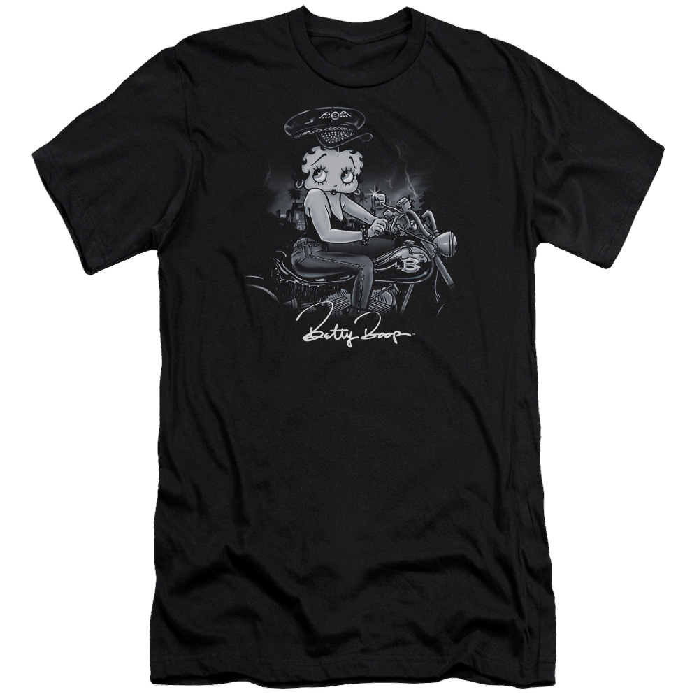 Betty Boop Storm Rider - Men's Premium Slim Fit T-Shirt Men's Premium Slim Fit T-Shirt Betty Boop   