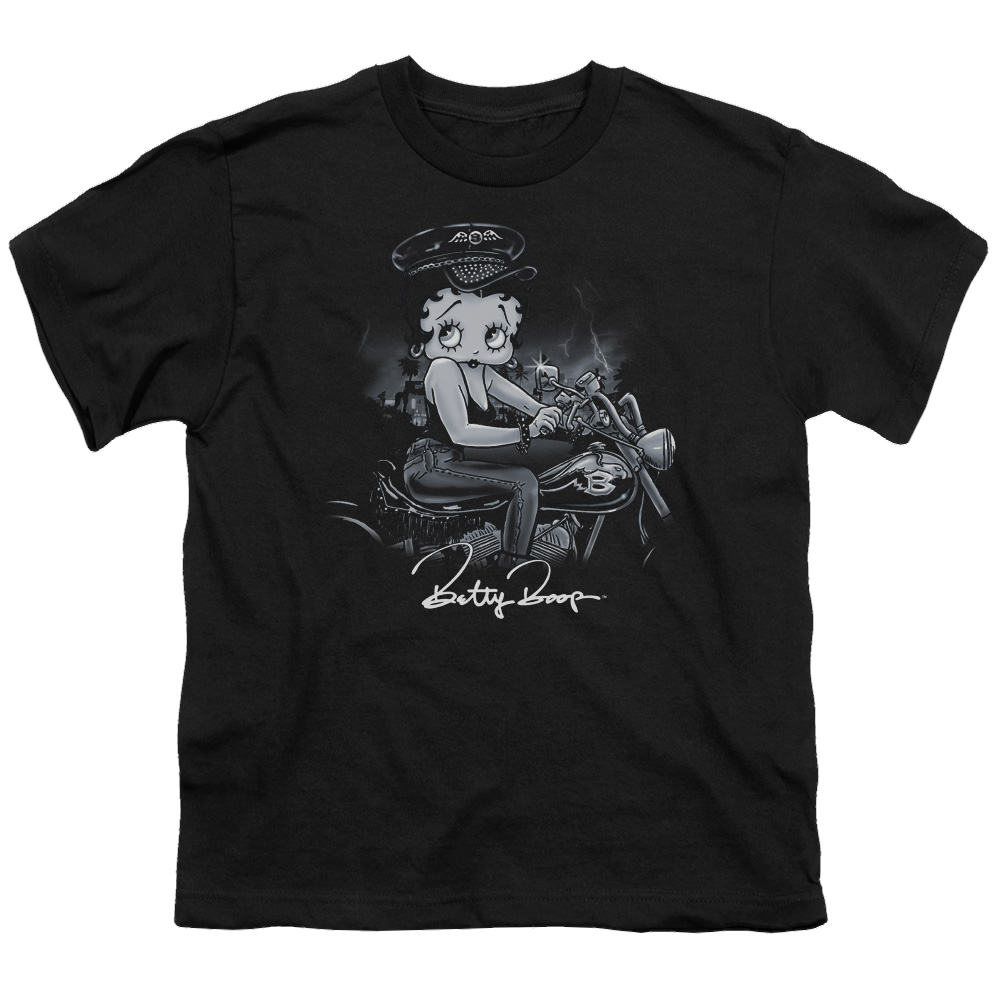 Betty Boop Storm Rider - Youth T-Shirt Youth T-Shirt (Ages 8-12) Betty Boop   