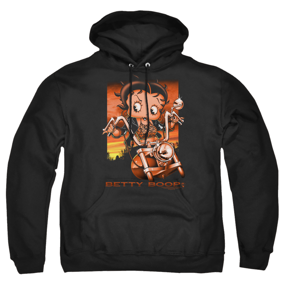 Betty Boop Sunset Rider - Pullover Hoodie Pullover Hoodie Betty Boop   