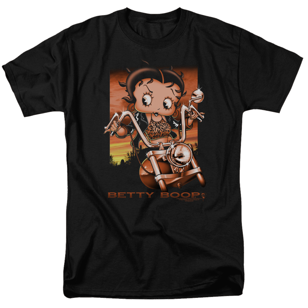 Betty Boop Sunset Rider - Men's Regular Fit T-Shirt Men's Regular Fit T-Shirt Betty Boop   