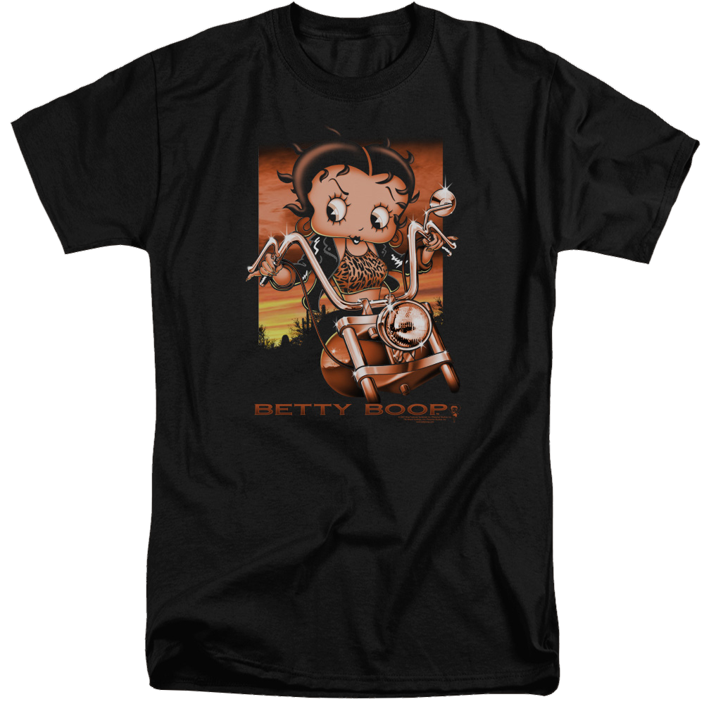 Betty Boop Sunset Rider - Men's Tall Fit T-Shirt Men's Tall Fit T-Shirt Betty Boop   