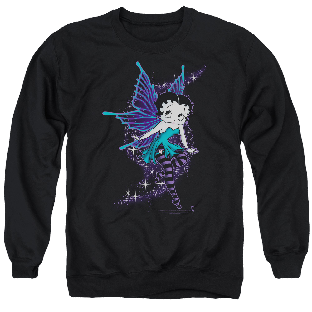 Betty Boop Sparkle Fairy - Men's Crewneck Sweatshirt Men's Crewneck Sweatshirt Betty Boop   