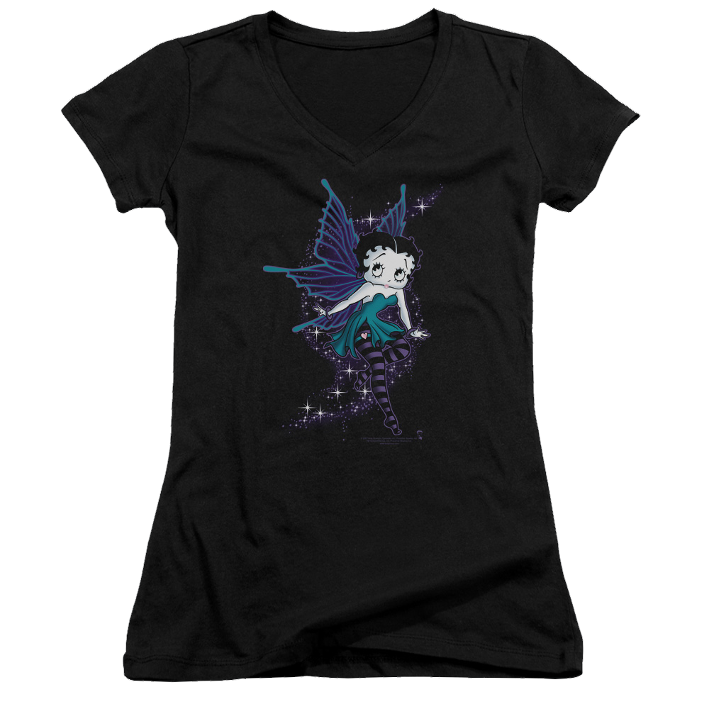 Betty Boop Sparkle Fairy - Juniors V-Neck T-Shirt Juniors V-Neck T-Shirt Betty Boop   