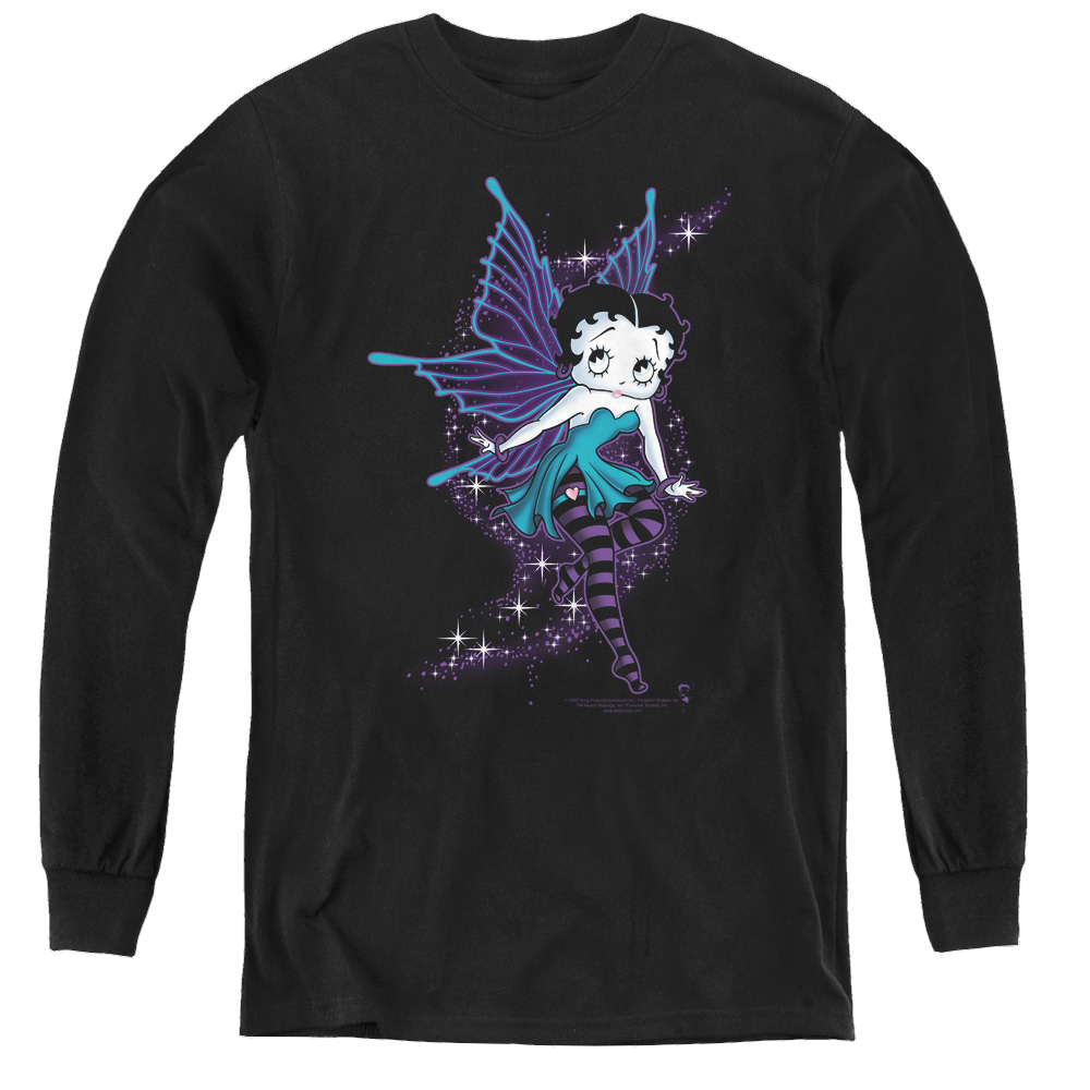 Betty Boop Sparkle Fairy - Youth Long Sleeve T-Shirt Youth Long Sleeve T-Shirt Betty Boop   