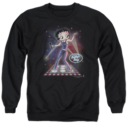 Betty Boop Pop Star - Men's Crewneck Sweatshirt Men's Crewneck Sweatshirt Betty Boop   