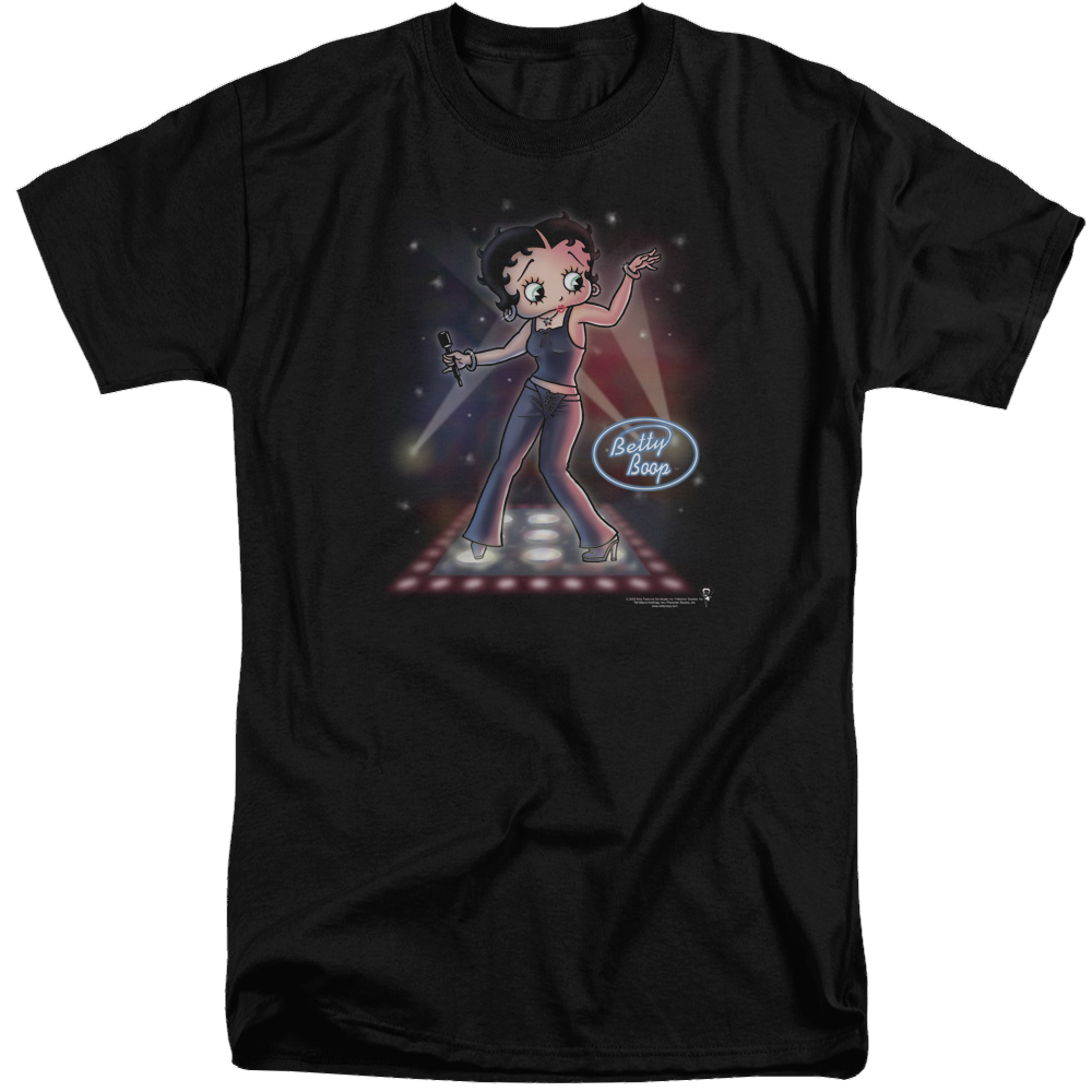 Betty Boop Pop Star - Men's Tall Fit T-Shirt Men's Tall Fit T-Shirt Betty Boop   