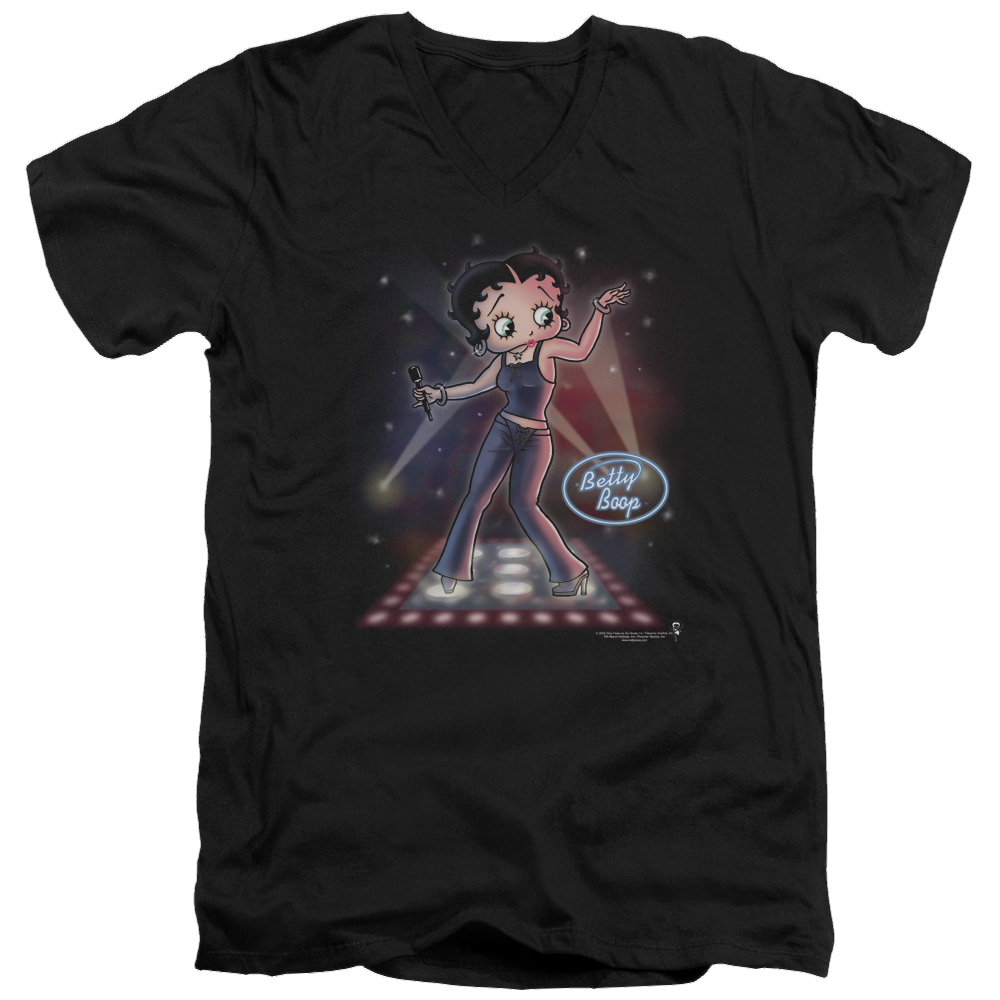 Betty Boop Pop Star - Men's V-Neck T-Shirt Men's V-Neck T-Shirt Betty Boop   