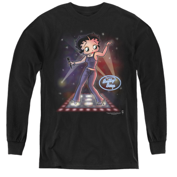 Betty Boop Pop Star - Youth Long Sleeve T-Shirt Youth Long Sleeve T-Shirt Betty Boop   