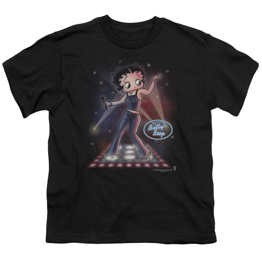 Betty Boop Pop Star - Youth T-Shirt Youth T-Shirt (Ages 8-12) Betty Boop   