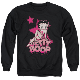 Betty Boop Sexy Star - Men's Crewneck Sweatshirt Men's Crewneck Sweatshirt Betty Boop   