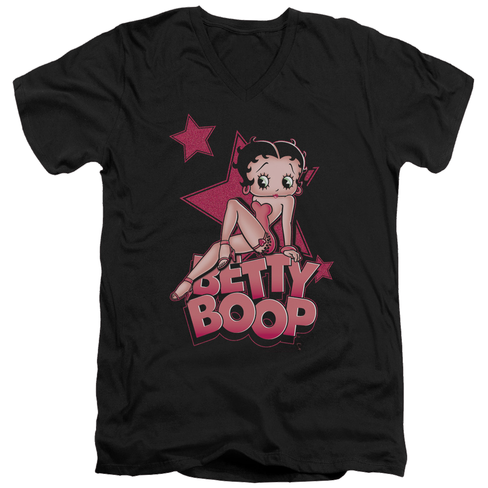 Betty Boop Sexy Star - Men's V-Neck T-Shirt Men's V-Neck T-Shirt Betty Boop   