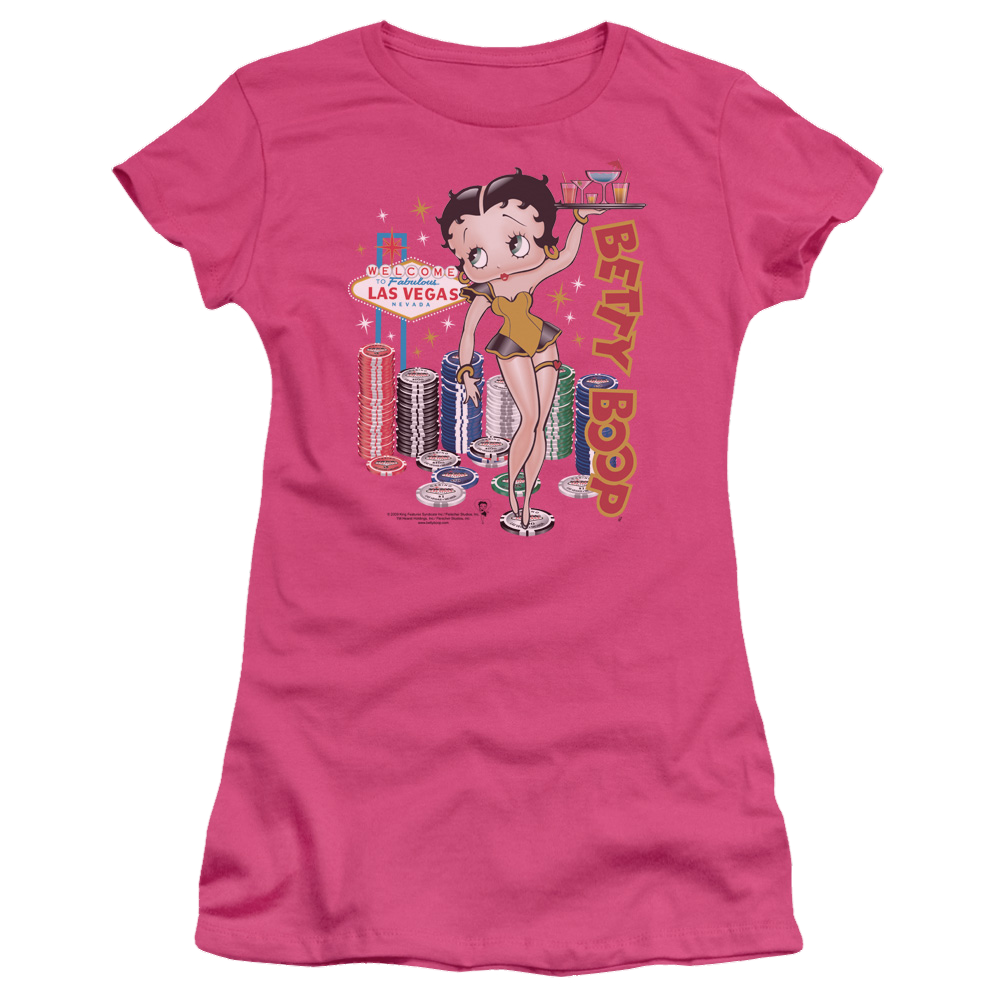 Betty Boop Wet Your Whistle - Juniors T-Shirt Juniors T-Shirt Betty Boop   