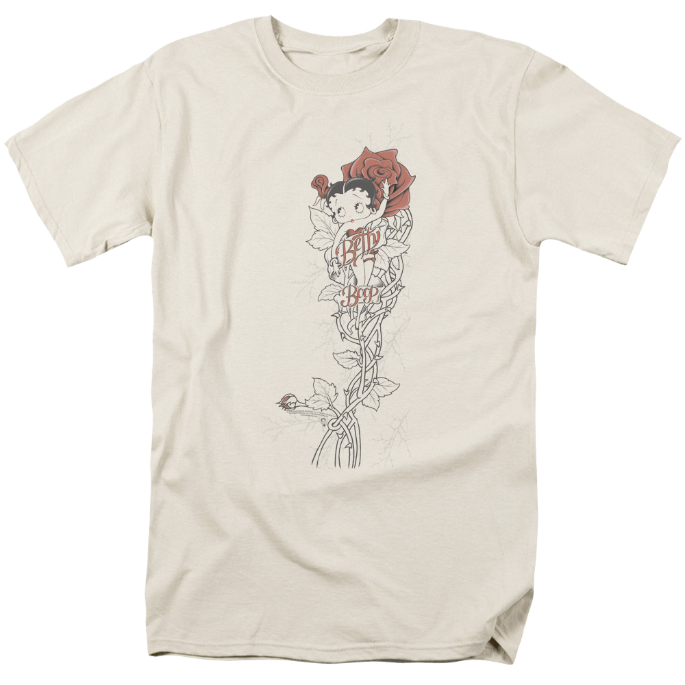 Betty Boop Thorns(Left Side Print) - Men's Regular Fit T-Shirt Men's Regular Fit T-Shirt Betty Boop   