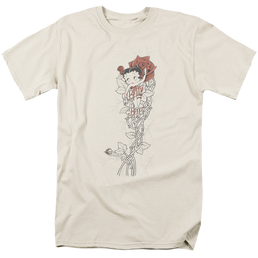 Betty Boop Thorns(Left Side Print) - Men's Regular Fit T-Shirt Men's Regular Fit T-Shirt Betty Boop   