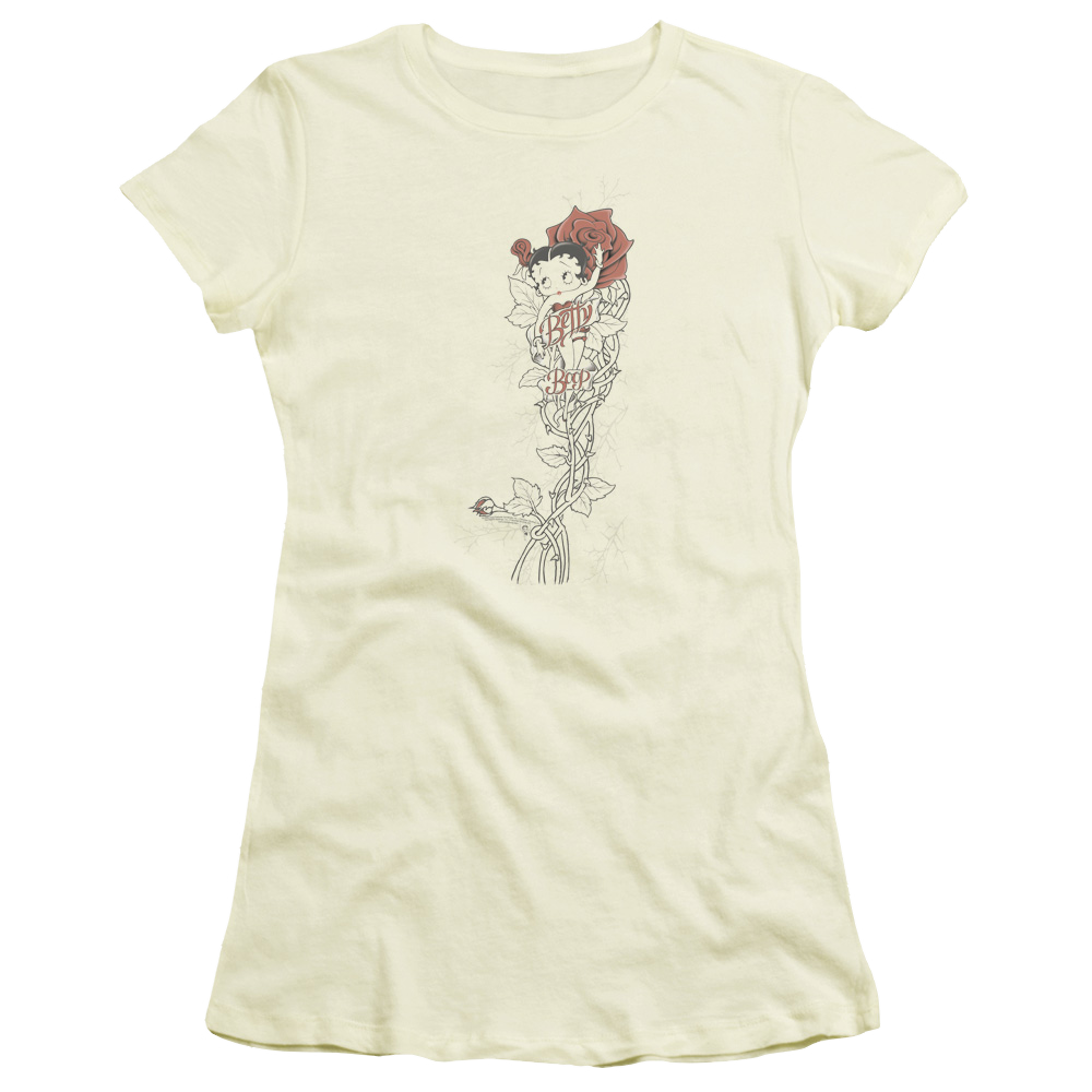 Betty Boop Thorns(Left Side Print) - Juniors T-Shirt Juniors T-Shirt Betty Boop   