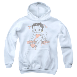 Betty Boop Classic With Pup - Youth Hoodie Youth Hoodie (Ages 8-12) Betty Boop   
